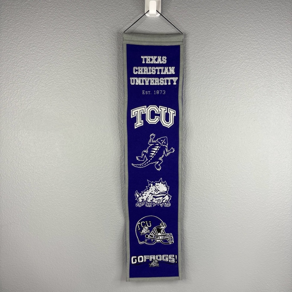 Texas Christian University Hanging Wool Pennant